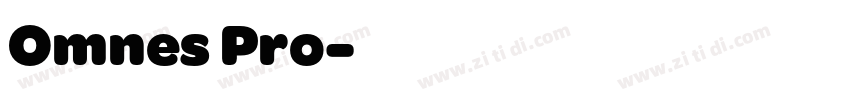 Omnes Pro字体转换